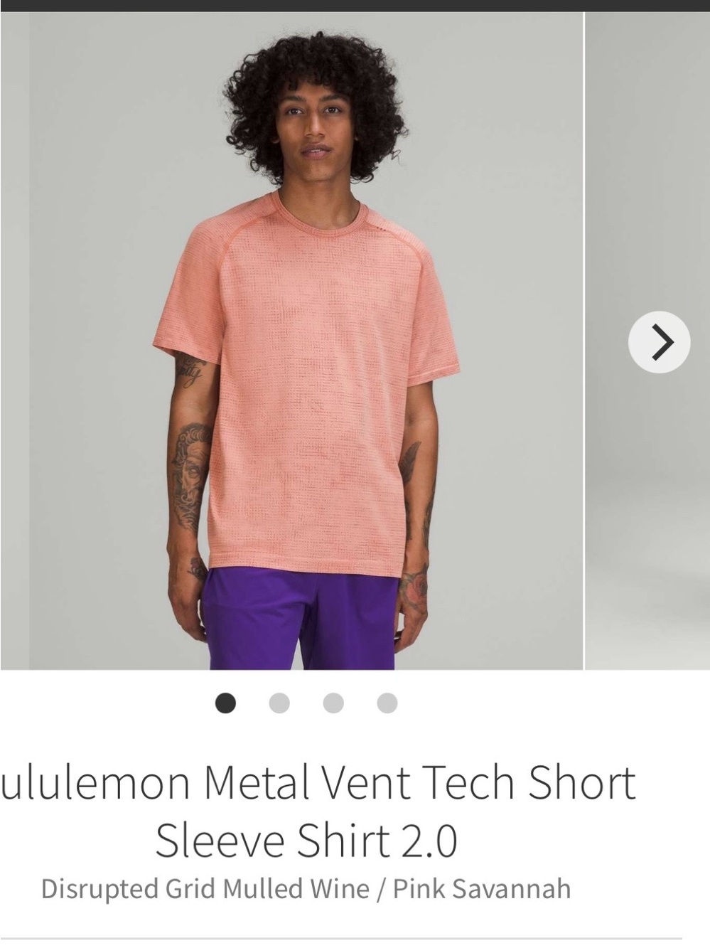 Lululemon Metal Vent Tech Short Sleeve Shirt